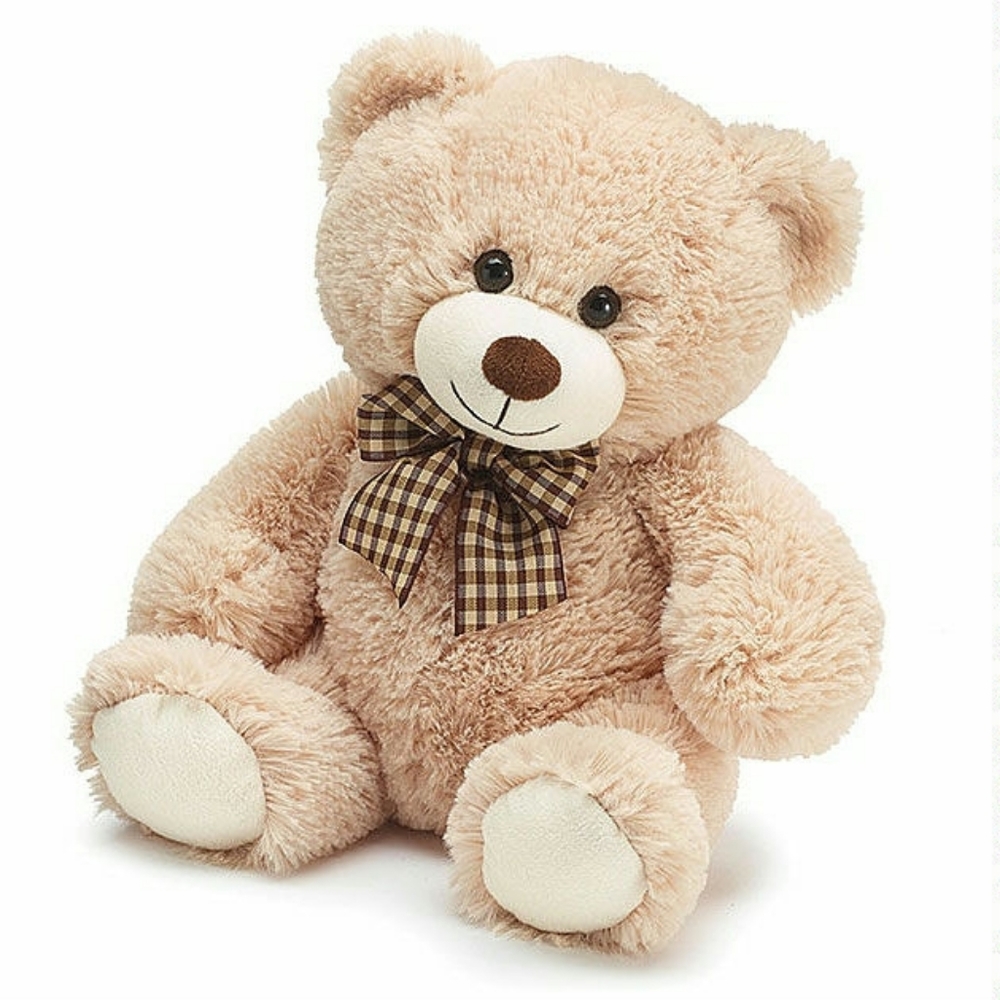 SUPER SOFT AND CUDDLEY10" SITTING BEIGE BEAR PLUSH